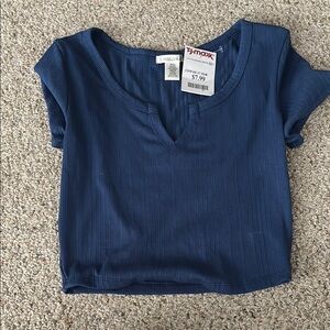 Bozzolo Women's Short Sleeve Tee - Navy Blue